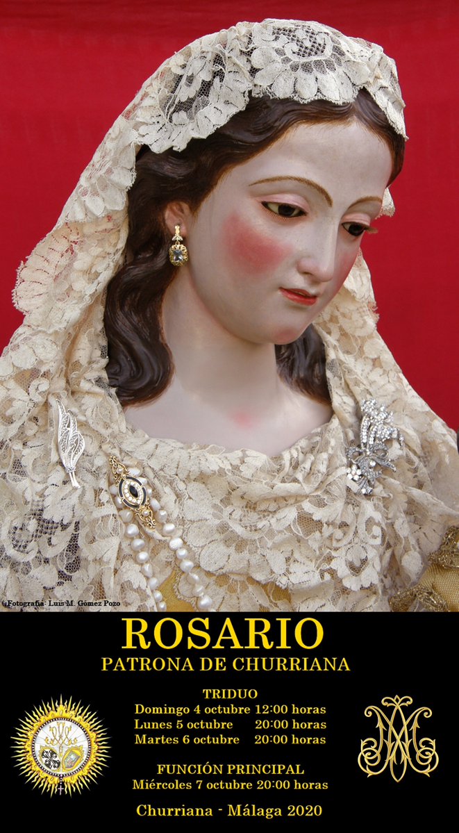 cartel actos rosario